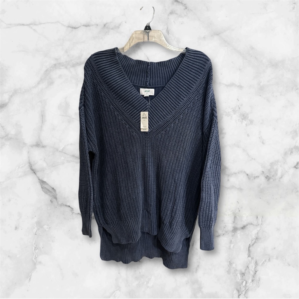Women's Aerie V-Neck Blue Sweater Size Small